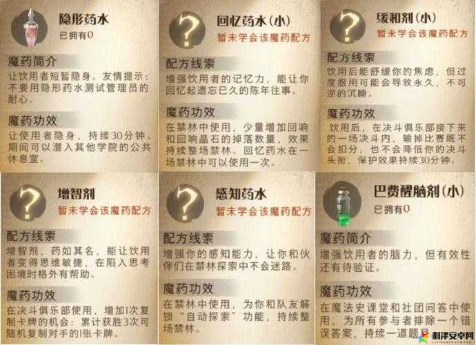 哈利波特魔法觉醒，全面解析魔器的作用与效果一览